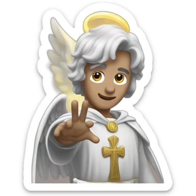 Supernatural archangel Gabriel finger snap sticker