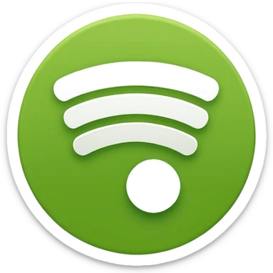 Detailed Spotify logo, outline  sticker