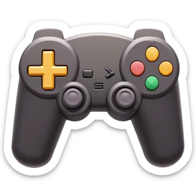 Clash of Clans aesthetic: Cinematic Playful PlayStation 1 Console Portrait Emoji, rendered in a 3D vector-style similar to standard emojis with minimal shading and bold, simplified shapes. A compact, distinct form with signature details, softly glowing with a cutting-edge console technology charm. Simplified yet unmistakably iconic, highly detailed and consistent, glowing with a soft radiance and high shine. Stylized with a touch of technological advancement and a soft glowing outline, capturing the essence of a beloved gaming relic with a friendly, playful manner! sticker