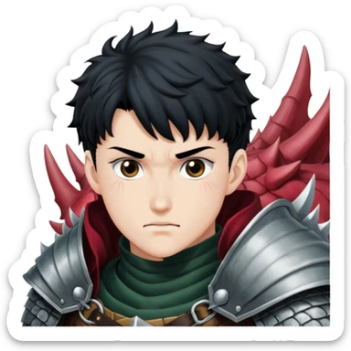sword the dragon slayer from the Berserk manga protagonist Guts sticker