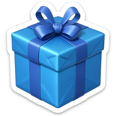 I want to generate a 3d image of a gift in a trivia design sticker
