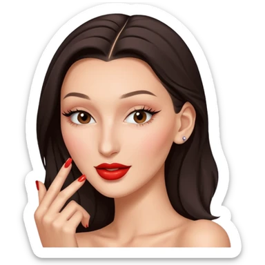 Bella hadid is winking sticker