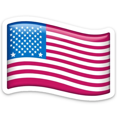 Pop art American flag sticker