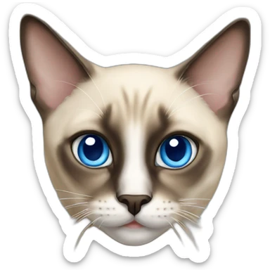 cat-siamese-with-blue-eyes sticker