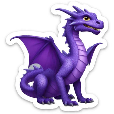 violet dragon sticker
