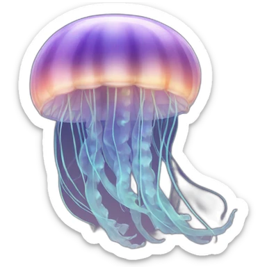Moonlight jellyfish  sticker