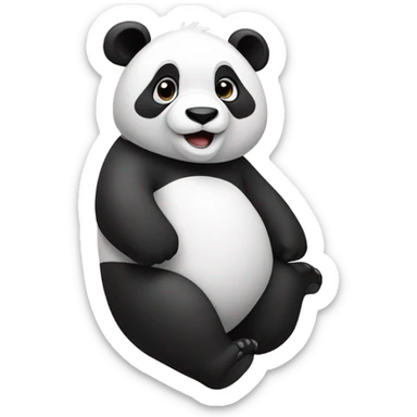 Panda but it’s more black then white  sticker