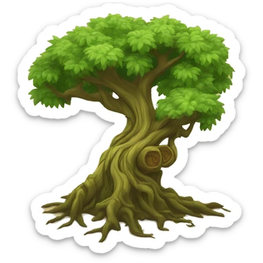 tree of life druid ent cartoon sticker