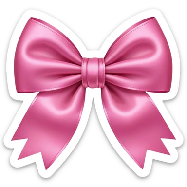 Pink bow coquette  sticker