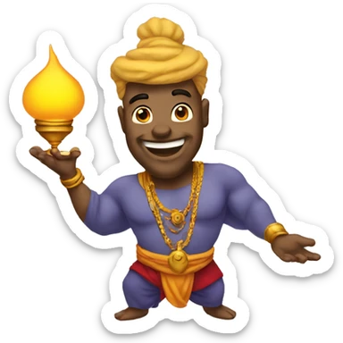 genie of the lamp sticker