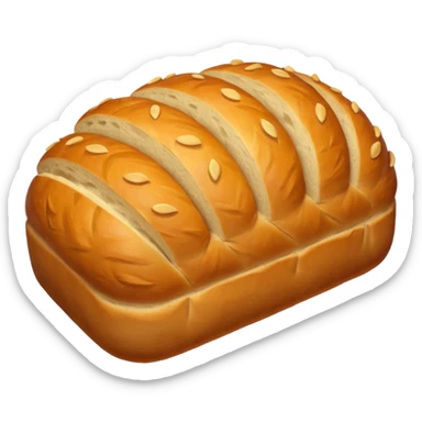 bread loaf taking a nap sticker