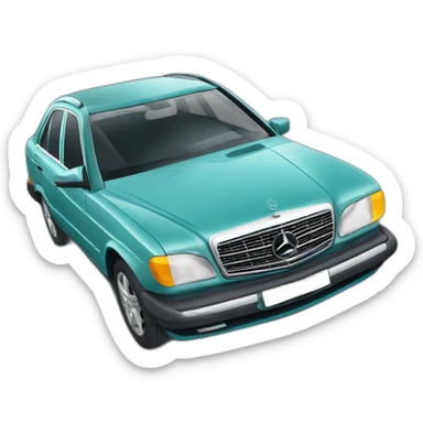 Voiture mercedes accidentée  sticker