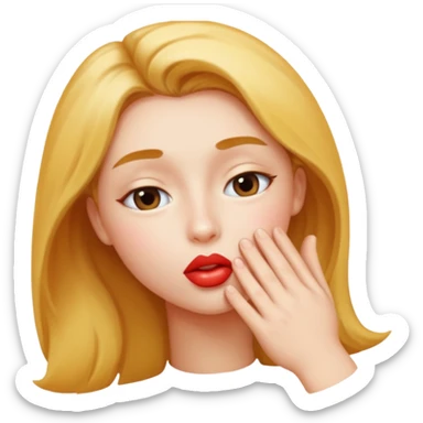 The I show speed kiss face sticker