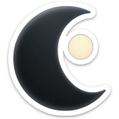 Black moon for android sticker