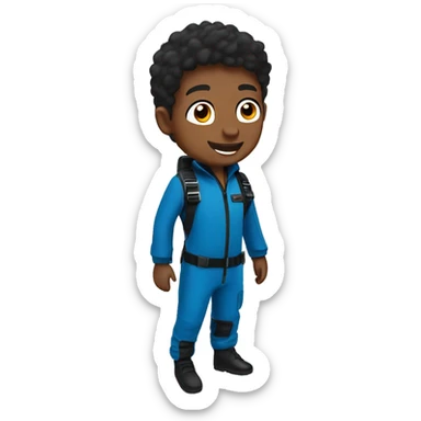 boys in skydive uniform outdoors sticker