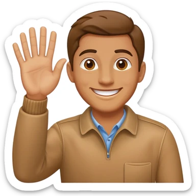 Mano saludando  sticker