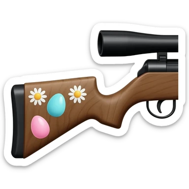 easter theme sniper rifle sticker