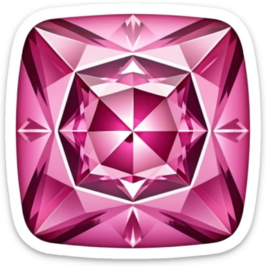 diamante rosa princessa sticker
