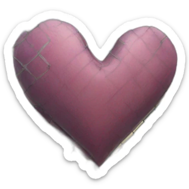 A heart behind a fence sticker