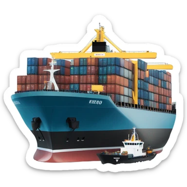 cargo ship sticker