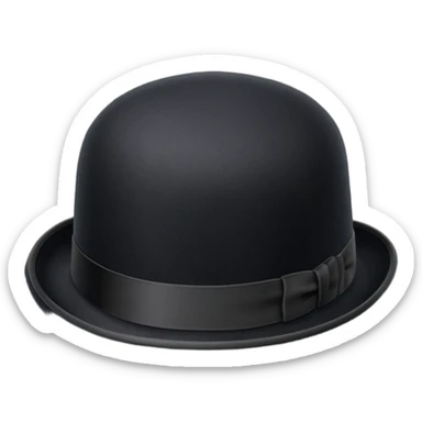 a bowler hat sticker