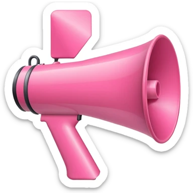 MEGAFONO rosa sticker