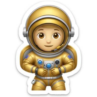 Money astronaut sticker