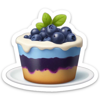 A blueberry pudding sticker