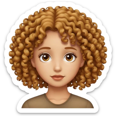 Niña rizada  sticker