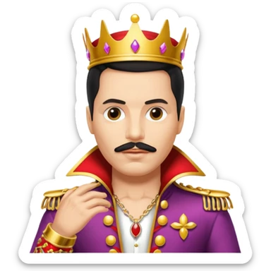 Freddy mercury famous stand sticker