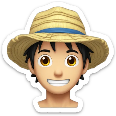 luffy in nika sticker