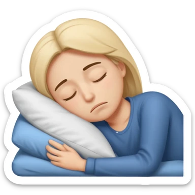 Sleepy Character zzz sticker