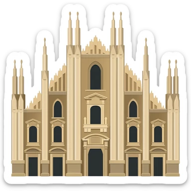 Voglio creare il Duomo di Milano sticker