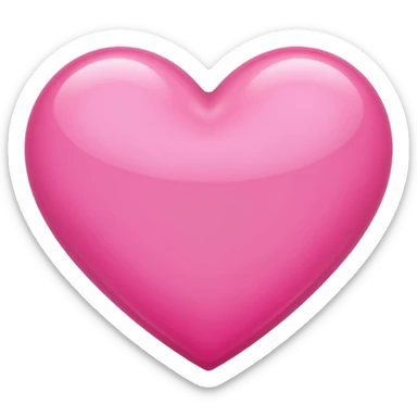 corral pink heart sticker
