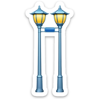 chinese streetlight, with highway sticker