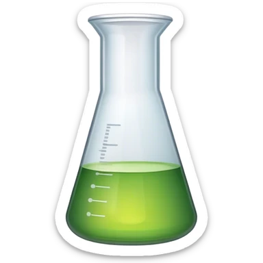 Lab beaker sticker