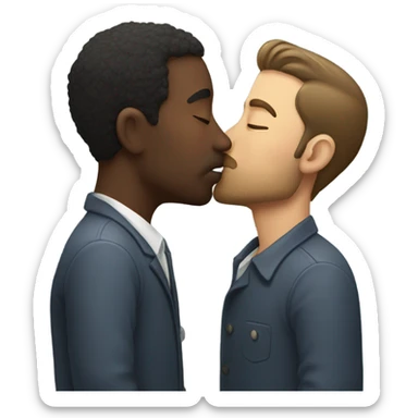 Man Kissing man sticker