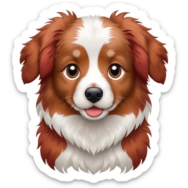 Mini red Merle Aussie doodle sticker