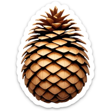 Pomme de pin sticker