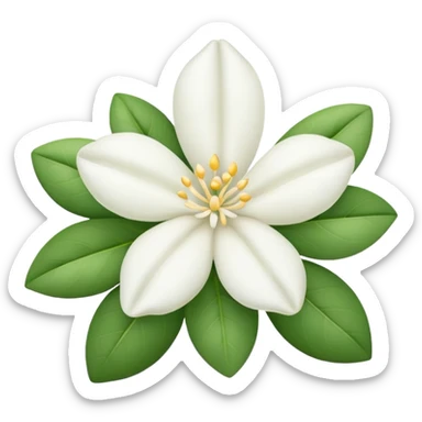 Jasmine flower emoji sticker
