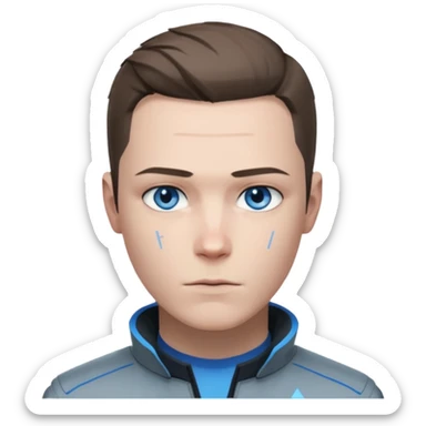Connor from Detroit become human sticker