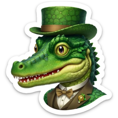 Sir corcodile sticker