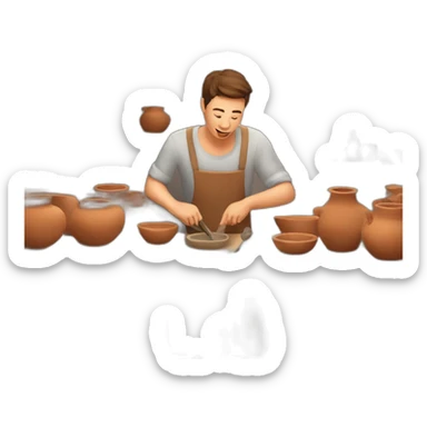 pottery workshop sticker