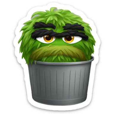 Oscar the Grouch sticker