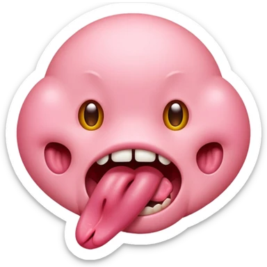  tongue sticking out, only tongue  sticker