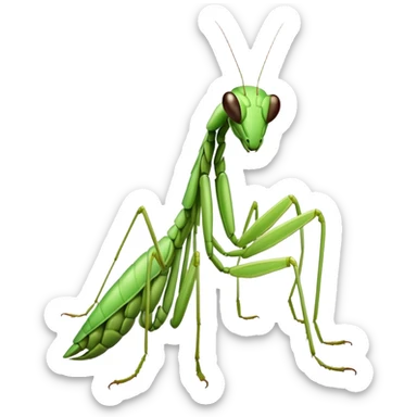Praying mantis sticker