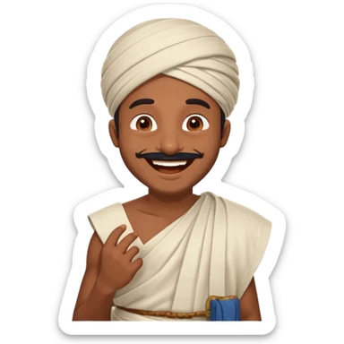 a guy from kerala laughing sticker