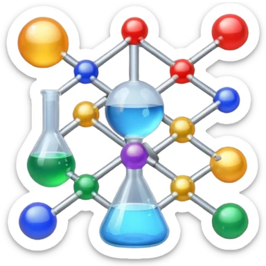 Science Lab magnet bals sticker