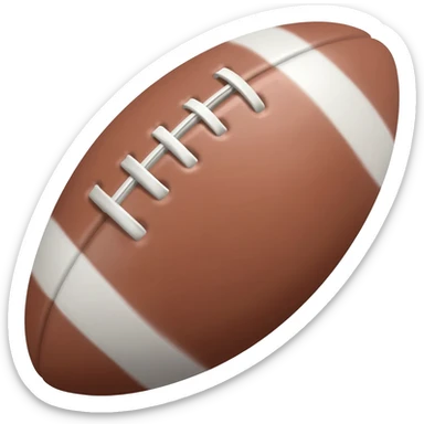 Rugby ball sticker