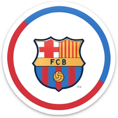 Barcelona logos sticker